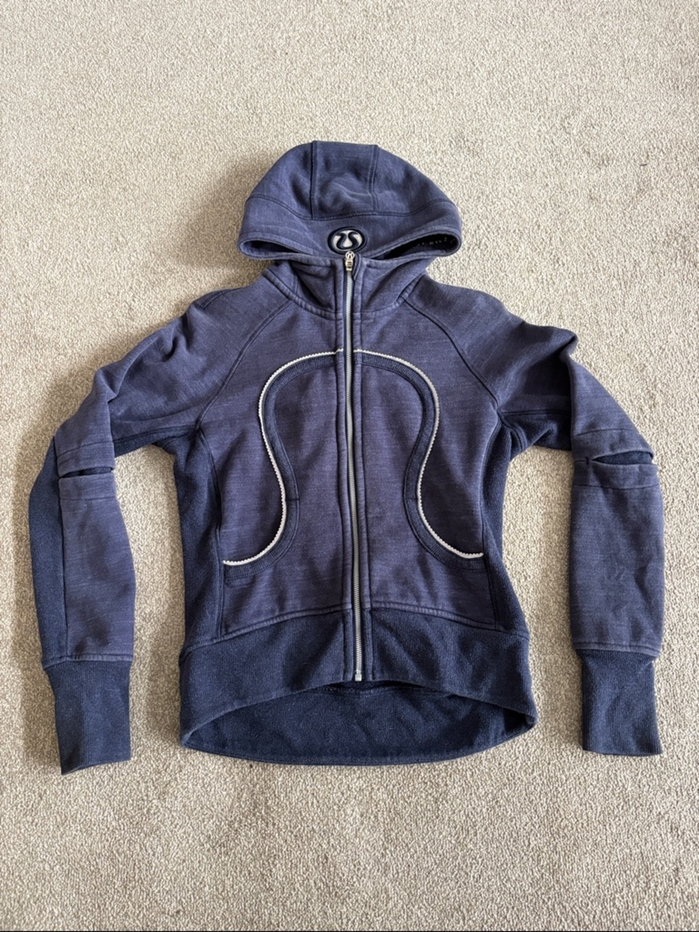lululemon athletica Navy Zip-Up Hoodie